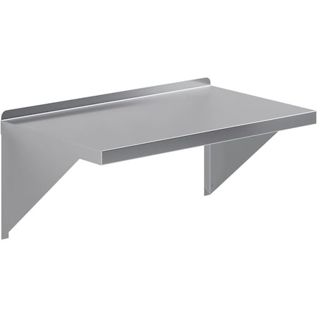 Amgood 18 in. x 30 in. Stainless Steel Wall Shelf With Squared Edge AMG WS-SQ-1830